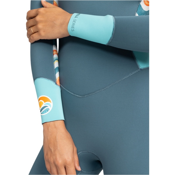2025 Roxy Womens Swell Series 4/3mm Chest Zip Wetsuit ERJW103125 - Starglazer